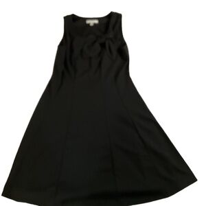 Robbie Bee‎ Black Knee-Length Bow Detail Sleeveless A Line Dress Large
